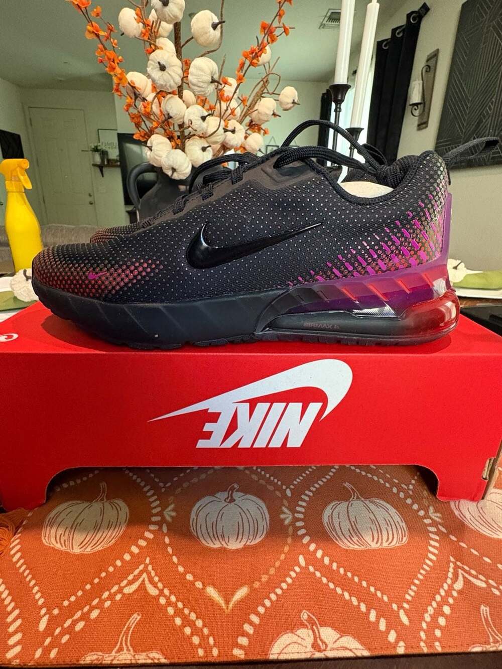 Nike Air Max Pheonix SE Mens Running Trainers Sneakers Shoes, Black Vivid Purple
